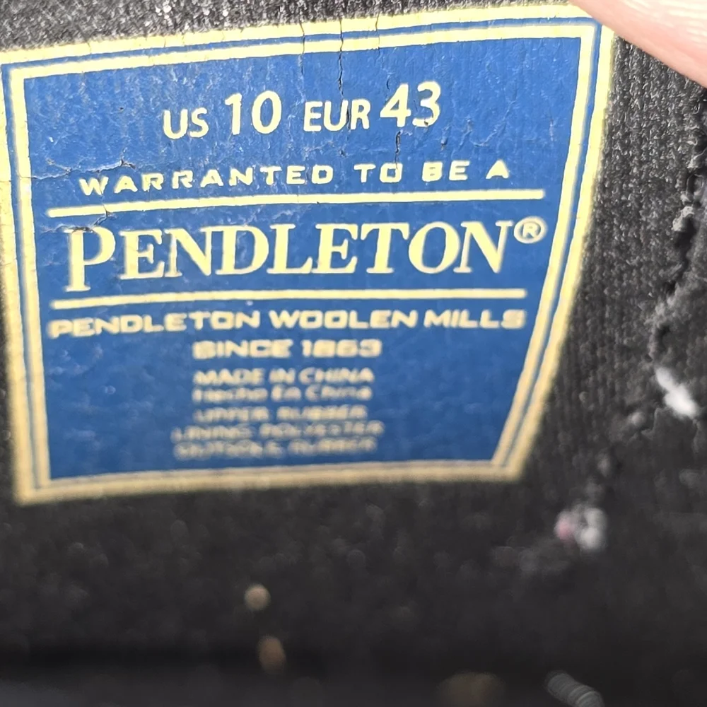 Pendleton Women's Black Chelsea Waterproof Rain Boot Size 10